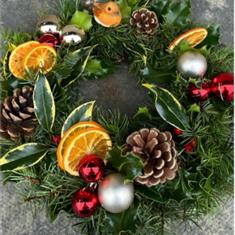 Silent Night Graveside Wreath 